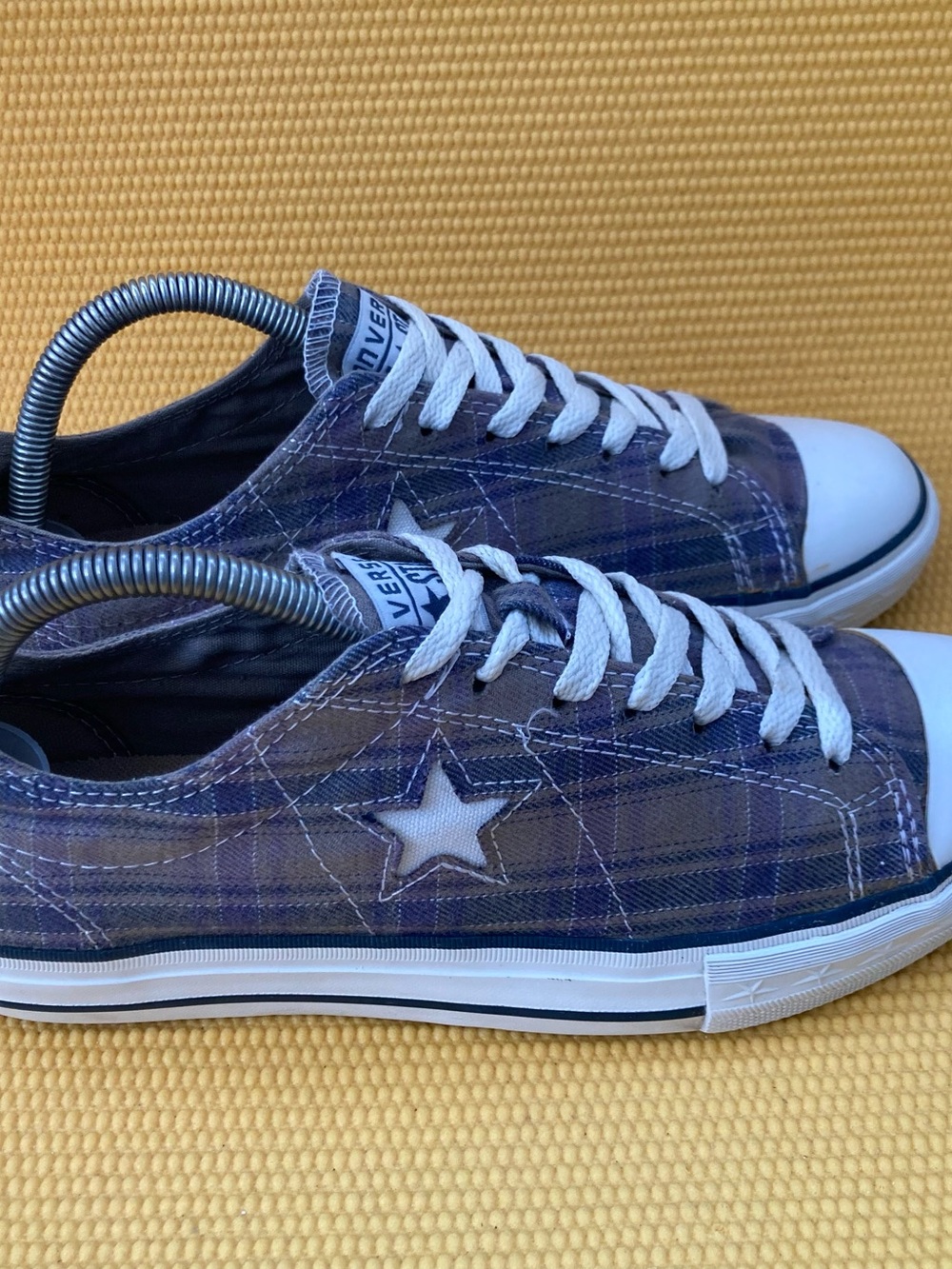 Converse All Star Plaid Sneakers Women's size 10